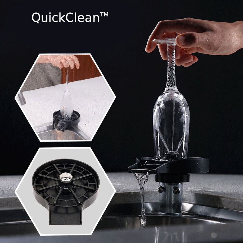 QuickClean™- Le rince-verre à pression – Joyaux des Chefs