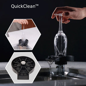QuickClean™- Le rince-verre à pression - Joyaux des Chefs